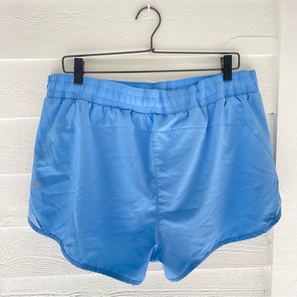 All in Motion Running Shorts Mid-Rise Women’s Vibrant Blue Large - Picture 3 of 5